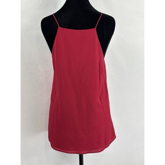 Cami NYC Charley Top Red Medium Lace Up Back Spaghetti Straps Tank Camisole - Picture 4 of 12